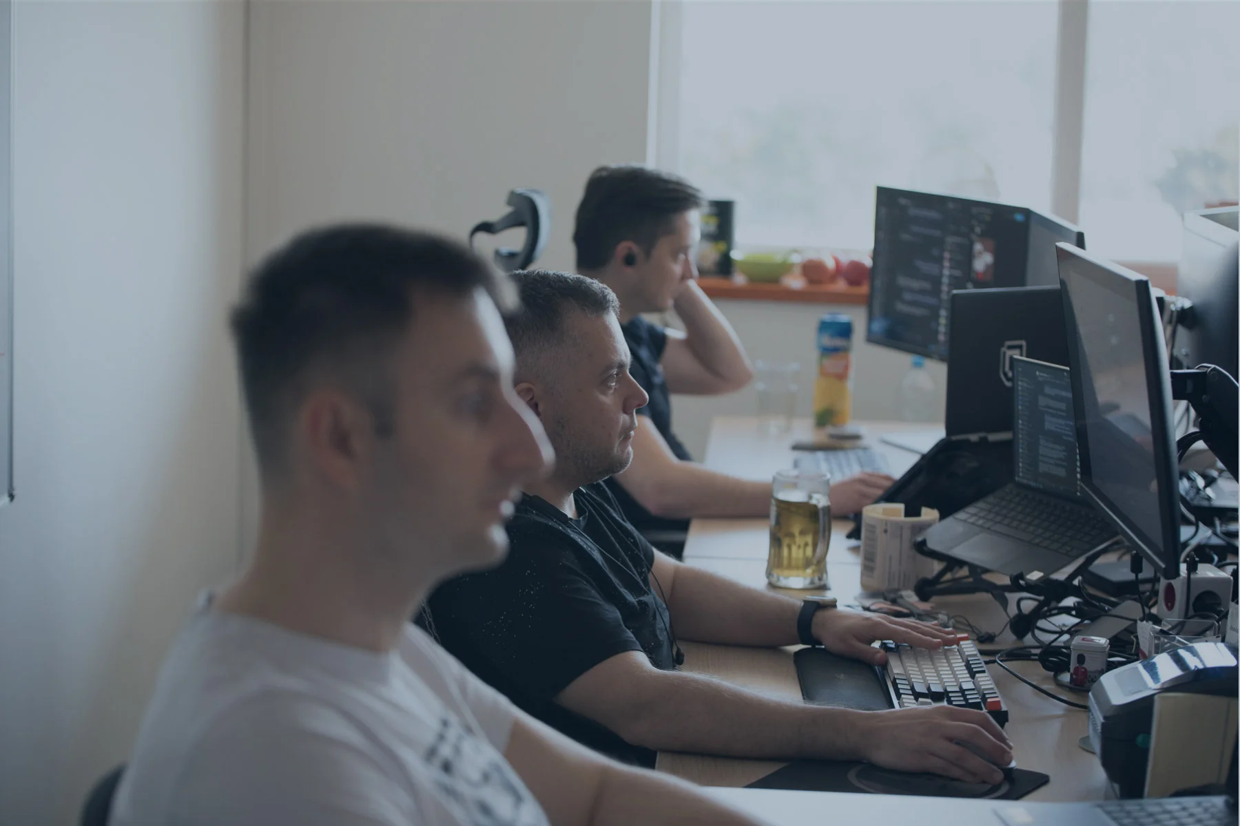 Coderama's team at work in their office